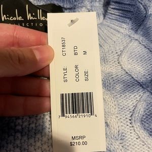 Nicole Miller Sweater Size Medium M Ombré Brand New!